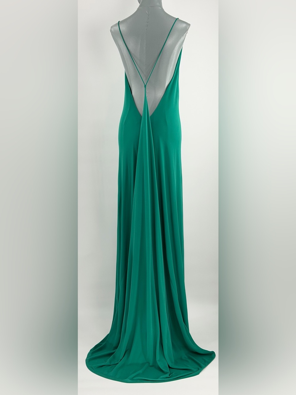 🆕 RAT & BOA 🧿 NWOT Amora Back Draped Jersey Dress, Green - Sz M - Picture 7 of 16